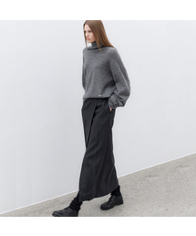(SK-5063)DIAGONAL FRONT SLIT SKIRT
