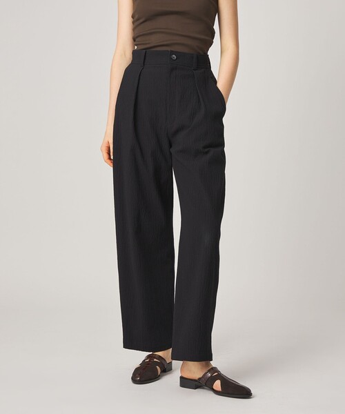 Steven Alan(スティーブンアラン)の「<Steven Alan>リップル コットン タック トラウザーズ(その他パンツ・レディース・ホワイト/ブラック・S/M/L)」の1枚目の写真