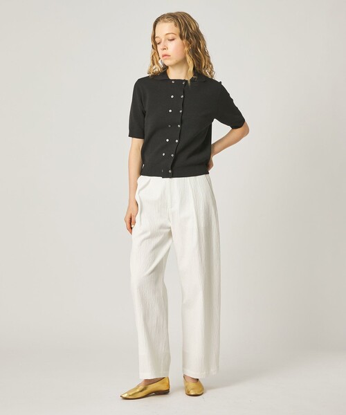 Steven Alan(スティーブンアラン)の「<Steven Alan>リップル コットン タック トラウザーズ(その他パンツ・レディース・ホワイト/ブラック・S/M/L)」の14枚目の写真