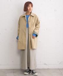 POU DOU DOU（プードゥドゥ）の「ミドル丈ステンカラーコート（ステンカラーコート）」