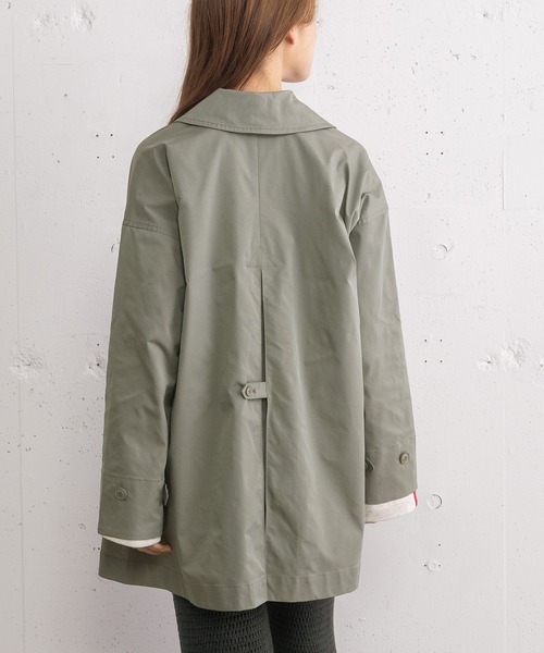 POU DOU DOU(プードゥドゥ)の「ミドル丈ステンカラーコート(その他アウター・レディース・ネイビー/ベージュ/カーキ・3)」の12枚目の写真