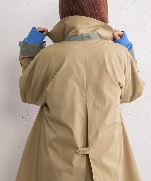 POU DOU DOU(プードゥドゥ)の「ミドル丈ステンカラーコート(その他アウター・レディース・ネイビー/ベージュ/カーキ・3)」の20枚目の写真