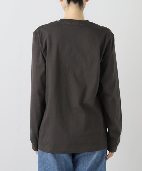 TOGA PULLA(トーガ プルラ)の「TOGA PULLA EMBROIDERY L/S TZ261-JK951:カットソー(Tシャツ/カットソー・レディース・パープル/チャコールグレー・LARGE/MEDIUM)」の8枚目の写真