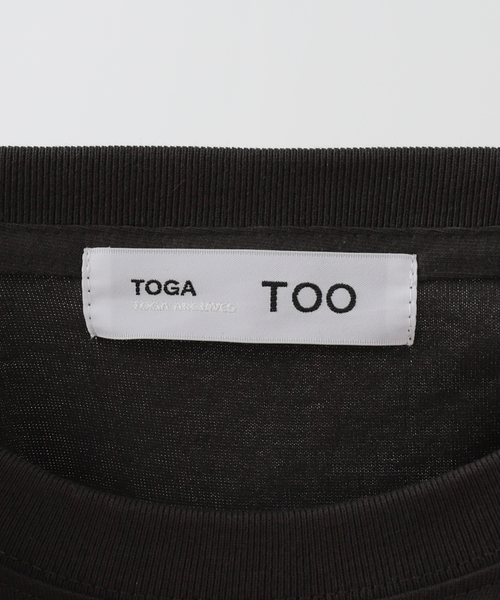 TOGA PULLA(トーガ プルラ)の「TOGA PULLA EMBROIDERY L/S TZ261-JK951:カットソー(Tシャツ/カットソー・レディース・パープル/チャコールグレー・LARGE/MEDIUM)」の11枚目の写真