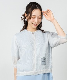 メッシュ6分袖ブルゾン