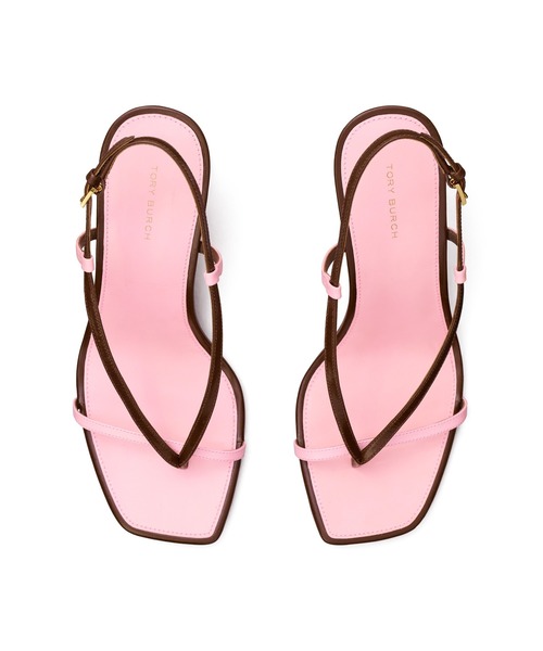 TORY BURCH（トリーバーチ）の「T スタンプ ヒール（サンダル・レディース・ピンク/ブルー・24.5cm/22.5cm）」の9枚目の写真