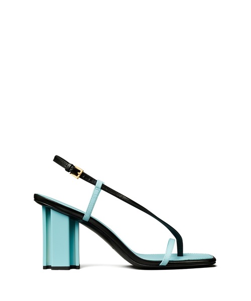 TORY BURCH（トリーバーチ）の「T スタンプ ヒール（サンダル・レディース・ピンク/ブルー・24.5cm/22.5cm）」の3枚目の写真