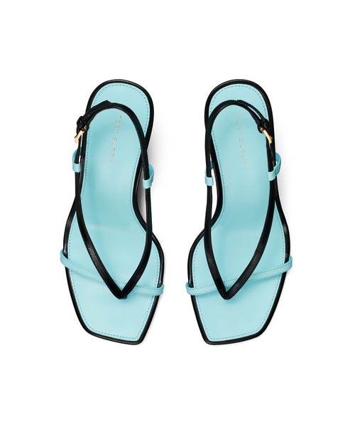 TORY BURCH（トリーバーチ）の「T スタンプ ヒール（サンダル・レディース・ピンク/ブルー・24.5cm/22.5cm）」の5枚目の写真