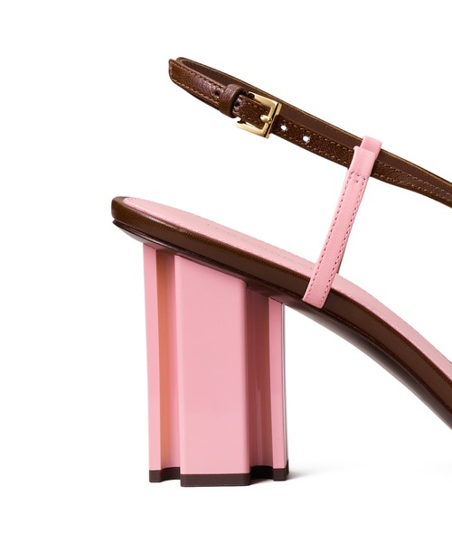 TORY BURCH（トリーバーチ）の「T スタンプ ヒール（サンダル・レディース・ピンク/ブルー・24.5cm/22.5cm）」の8枚目の写真