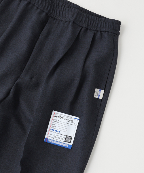 BAYCREW'S DEPO(ベイクルーズデポ)の「IN STRU(MEN-TAL) / インストルメンタル WOOLY SHARKSKIN EASY PANTS(スラックス・メンズ・ネイビー・44/46)」の3枚目の写真