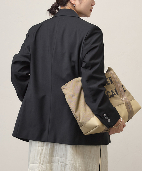 JOURNAL STANDARD(ジャーナルスタンダード)の「4B ダブルブレステッドジャケット(テーラードジャケット・レディース・ブラック/ネイビー・36/38)」の9枚目の写真