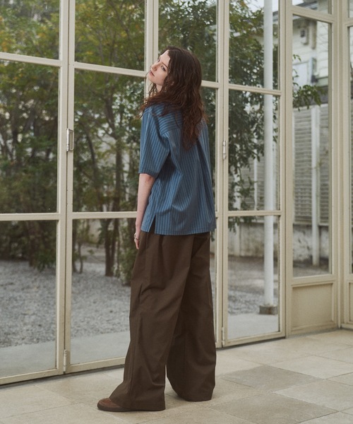 CASPER JOHN（キャスパージョン）の「Easy care semi baggy slacks/イージーケアセミバギースラックス（スラックス・メンズ・ブラック/グレー/ブラウン・LARGE/MEDIUM/SMALL/X-SMALL）」の18枚目の写真