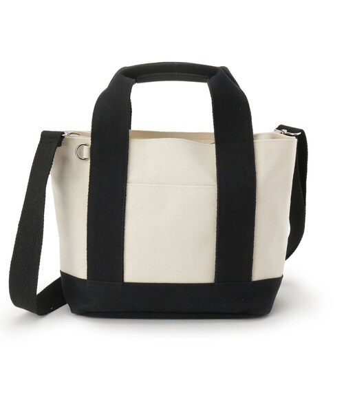 SHOO・LA・RUE（シューラルー）の「配色キャンバストートバッグ（トートバッグ・レディース・グレー系4/ブルー系4/ブラック系4・00）」の11枚目の写真