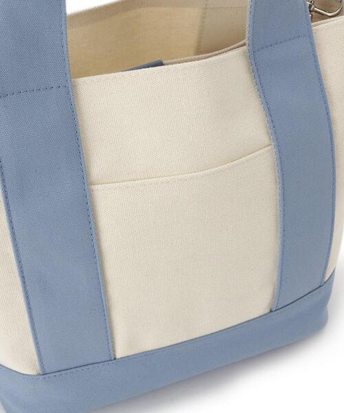SHOO・LA・RUE（シューラルー）の「配色キャンバストートバッグ（トートバッグ・レディース・グレー系4/ブルー系4/ブラック系4・00）」の22枚目の写真