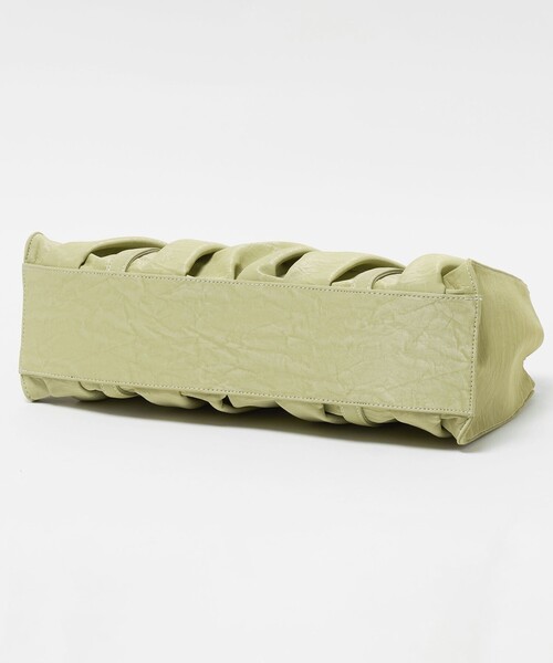 ALICE MARTHA（アリスマシャ）の「＜ALICE MARTHA＞ ShirringSQE BAG（トートバッグ・レディース・ライム/ブラック・FREE）」の9枚目の写真