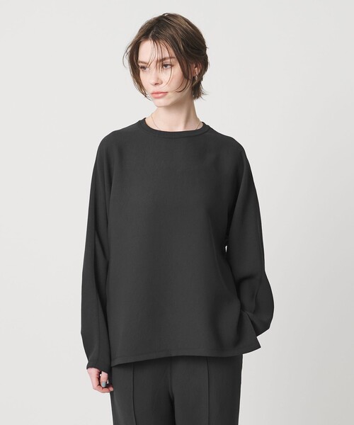 UNITED ARROWS & SONS by DAISUKE OBANA(ユナイテッドアローズアンドサンズバイダイスケオバナ)の「<D.O UNITED ARROWS BY DAISUKE OBANA for WOMEN>Ⅰ DLMN L/SL CREW 26SS/ロングスリーブTシャツ(Tシャツ/カットソー・レディース・ブラック/ネイビー/ホワイト/ダークグレー・M/S)」の3枚目の写真