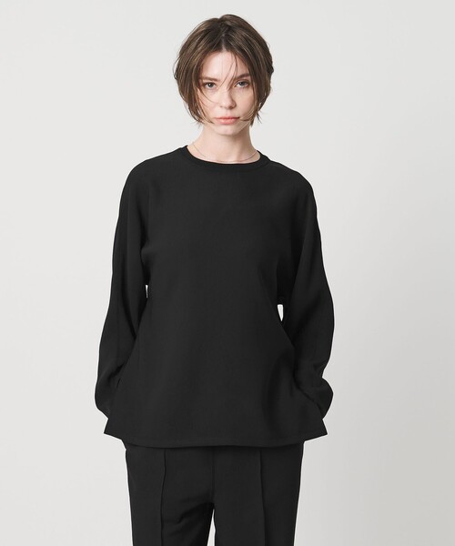 UNITED ARROWS & SONS by DAISUKE OBANA(ユナイテッドアローズアンドサンズバイダイスケオバナ)の「<D.O UNITED ARROWS BY DAISUKE OBANA for WOMEN>Ⅰ DLMN L/SL CREW 26SS/ロングスリーブTシャツ(Tシャツ/カットソー・レディース・ブラック/ネイビー/ホワイト/ダークグレー・M/S)」の7枚目の写真