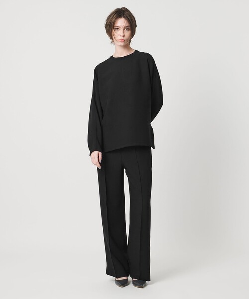 UNITED ARROWS & SONS by DAISUKE OBANA(ユナイテッドアローズアンドサンズバイダイスケオバナ)の「<D.O UNITED ARROWS BY DAISUKE OBANA for WOMEN>Ⅰ DLMN L/SL CREW 26SS/ロングスリーブTシャツ(Tシャツ/カットソー・レディース・ブラック/ネイビー/ホワイト/ダークグレー・M/S)」の8枚目の写真