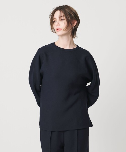 UNITED ARROWS & SONS by DAISUKE OBANA(ユナイテッドアローズアンドサンズバイダイスケオバナ)の「<D.O UNITED ARROWS BY DAISUKE OBANA for WOMEN>Ⅰ DLMN L/SL CREW 26SS/ロングスリーブTシャツ(Tシャツ/カットソー・レディース・ブラック/ネイビー/ホワイト/ダークグレー・M/S)」の11枚目の写真
