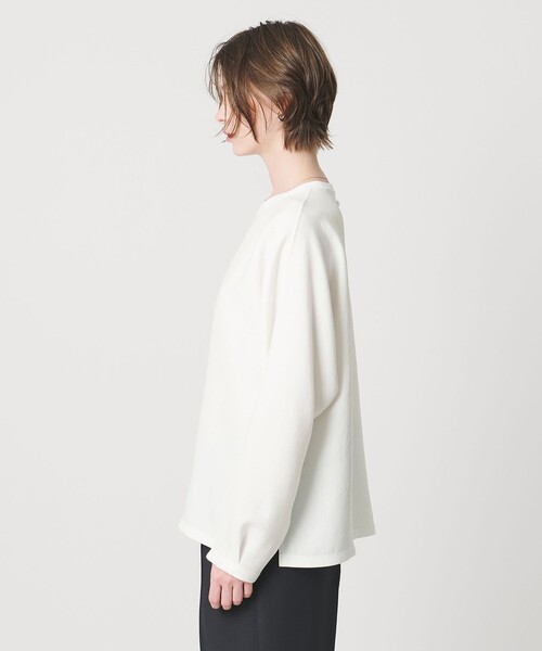 UNITED ARROWS & SONS by DAISUKE OBANA(ユナイテッドアローズアンドサンズバイダイスケオバナ)の「<D.O UNITED ARROWS BY DAISUKE OBANA for WOMEN>Ⅰ DLMN L/SL CREW 26SS/ロングスリーブTシャツ(Tシャツ/カットソー・レディース・ブラック/ネイビー/ホワイト/ダークグレー・M/S)」の14枚目の写真