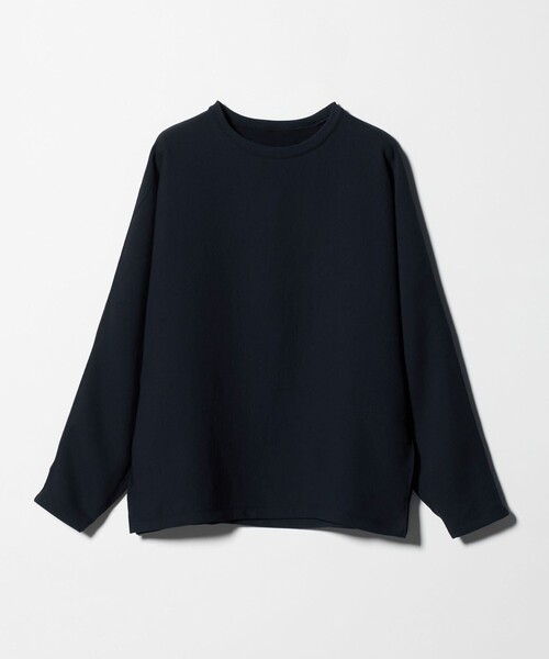 UNITED ARROWS & SONS by DAISUKE OBANA(ユナイテッドアローズアンドサンズバイダイスケオバナ)の「<D.O UNITED ARROWS BY DAISUKE OBANA for WOMEN>Ⅰ DLMN L/SL CREW 26SS/ロングスリーブTシャツ(Tシャツ/カットソー・レディース・ブラック/ネイビー/ホワイト/ダークグレー・M/S)」の16枚目の写真