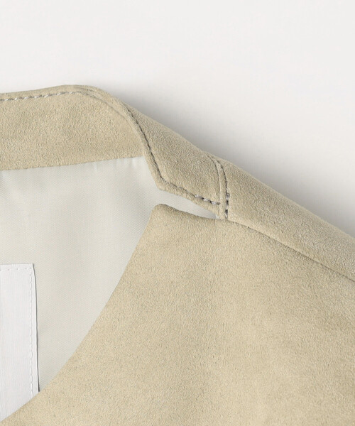 K.T KIYOKO TAKASE（キヨコタカセ）の「フェイクスエード タックブルゾン（ブルゾン・レディース・ブルー系その他/グレイッシュベージュ・9号/11号）」の6枚目の写真