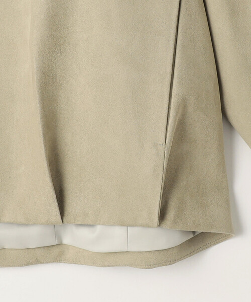 K.T KIYOKO TAKASE（キヨコタカセ）の「フェイクスエード タックブルゾン（ブルゾン・レディース・ブルー系その他/グレイッシュベージュ・9号/11号）」の10枚目の写真