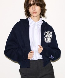 SLY | ESQWE LOGO KNIT ZIP PKTHROW エスクェロゴニットジップパーカー 春服(パーカー)