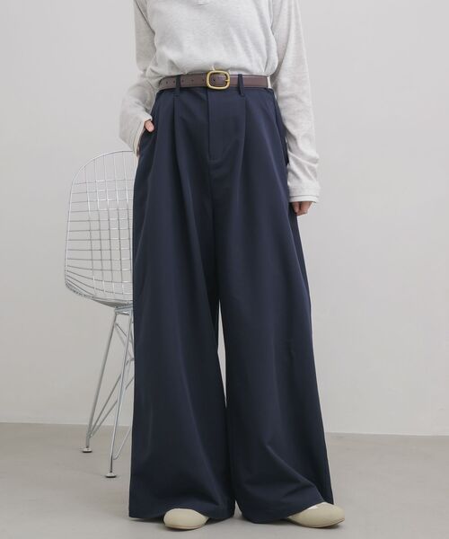 RETRO GIRL(レトロガール)の「ワイドスラックスPT(スラックス・レディース・ライトグレー/ベージュ/ブルー・MEDIUM/LARGE)」の3枚目の写真