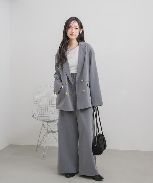 RETRO GIRL(レトロガール)の「ワイドスラックスPT(スラックス・レディース・ライトグレー/ベージュ/ブルー・MEDIUM/LARGE)」の16枚目の写真