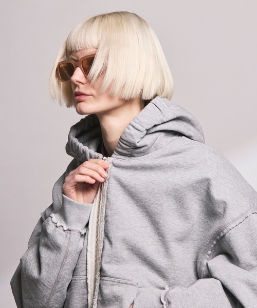 MAISON SPECIAL(メゾンスペシャル)の「《UNISEX》Gathered Hood Prime-over Zip Parka/ギャザーフーディープライムオーバージップパーカー【MAISON SPECIAL/メゾンスペシャル】(パーカー・メンズ・グレイッシュベージュ/ブラック/ピンク/グレー・0/2/1)」の17枚目の写真