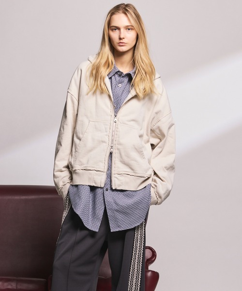 UNISEX Gathered Hood Prime-over Zip Parka/ разлетной капюшон на молнии MAISON SPECIAL