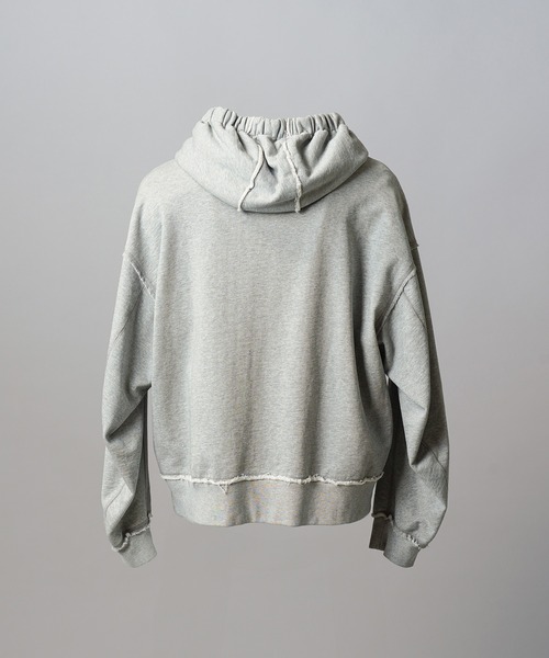 UNISEX》Gathered Hood Prime-over Zip Parka/ギャザーフーディー