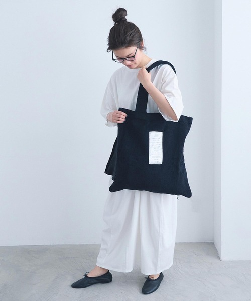 I am I in fact...(アイアムアイインファクト)の「TAO BAG(トートバッグ・レディース・ブラック/サックスブルー/ホワイト・FREE)」の19枚目の写真