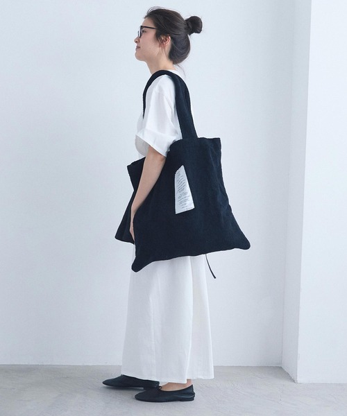 I am I in fact...(アイアムアイインファクト)の「TAO BAG(トートバッグ・レディース・ブラック/サックスブルー/ホワイト・FREE)」の22枚目の写真