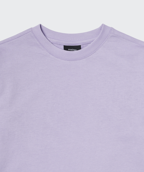 MUSINSA STANDARD KIDS（ムシンサスタンダードキッズ）の「リラックスドクルーネック長袖Tシャツ[ラベンダー]（Tシャツ/カットソー・レディース・その他・100/110/120/130/140/150）」の4枚目の写真