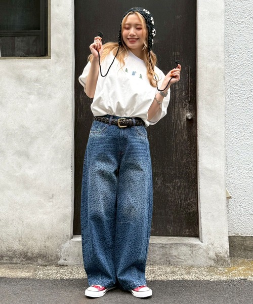 DOUBLE NAME（ダブルネーム）の「【横浜DeNAベイスターズ】 【m:rex】ワッペン BIGTEE（Tシャツ/カットソー・レディース・オフホワイト・FREE）」の2枚目の写真