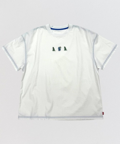 DOUBLE NAME（ダブルネーム）の「【横浜DeNAベイスターズ】 【m:rex】ワッペン BIGTEE（Tシャツ/カットソー・レディース・オフホワイト・FREE）」の3枚目の写真