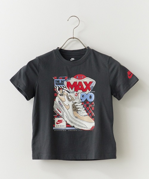NIKE(ナイキ)の「NIKE/ナイキ NIKE AIR MAX SNEAKER-TEE プリントデザイン クルーネックTシャツ 2026年 夏 夏服(Tシャツ/カットソー・キッズ・チャコールグレー/ライトブルー・4/6/5/7)」の2枚目の写真
