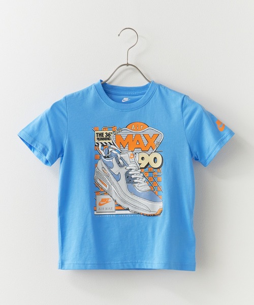NIKE(ナイキ)の「NIKE/ナイキ NIKE AIR MAX SNEAKER-TEE プリントデザイン クルーネックTシャツ 2026年 夏 夏服(Tシャツ/カットソー・キッズ・チャコールグレー/ライトブルー・4/6/5/7)」の1枚目の写真