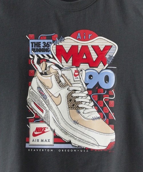 NIKE(ナイキ)の「NIKE/ナイキ NIKE AIR MAX SNEAKER-TEE プリントデザイン クルーネックTシャツ 2026年 夏 夏服(Tシャツ/カットソー・キッズ・チャコールグレー/ライトブルー・4/6/5/7)」の3枚目の写真