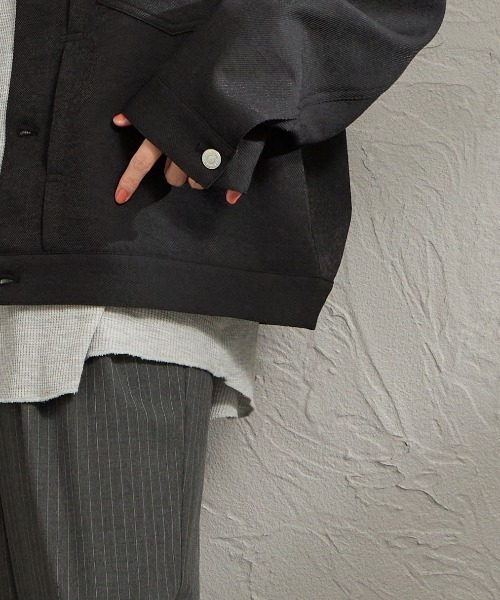 DANTON（ダントン）の「【WEB限定】[DANTON/ダントン] ワンポイントロゴ シャツブルゾン（その他アウター・レディース・ブラック/グレイッシュベージュ・40/42）」の21枚目の写真