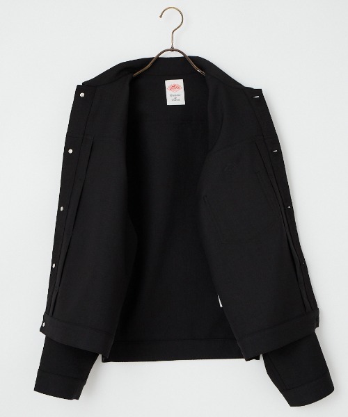 DANTON（ダントン）の「【WEB限定】[DANTON/ダントン] ワンポイントロゴ シャツブルゾン（その他アウター・レディース・ブラック/グレイッシュベージュ・40/42）」の4枚目の写真