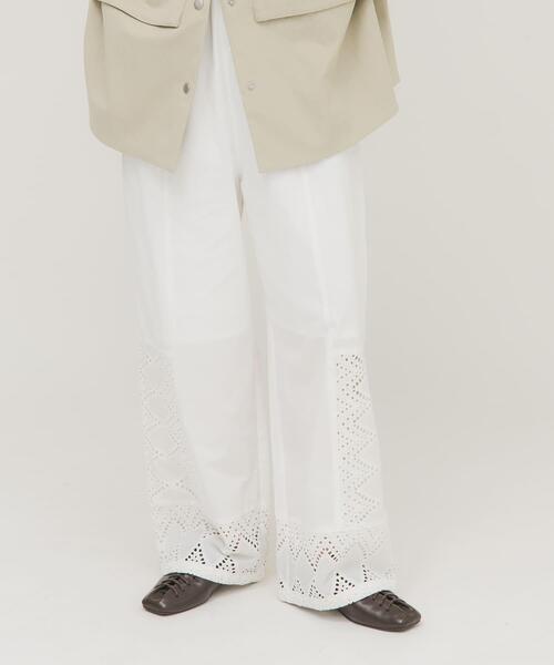 KBF（ケイビーエフ）の「レースドッキングパンツ（その他パンツ・レディース・オフホワイト/ブラック・ONE）」の20枚目の写真