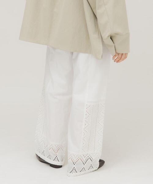 KBF（ケイビーエフ）の「レースドッキングパンツ（その他パンツ・レディース・オフホワイト/ブラック・ONE）」の22枚目の写真