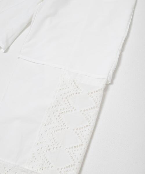 KBF（ケイビーエフ）の「レースドッキングパンツ（その他パンツ・レディース・オフホワイト/ブラック・ONE）」の4枚目の写真