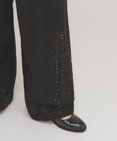 KBF（ケイビーエフ）の「レースドッキングパンツ（その他パンツ・レディース・オフホワイト/ブラック・ONE）」の6枚目の写真