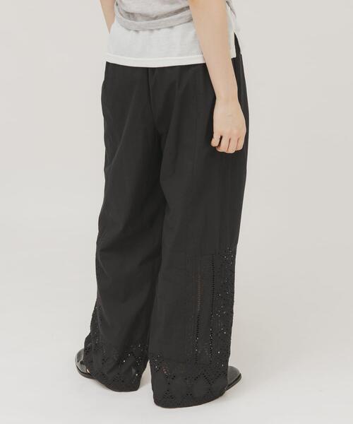 KBF（ケイビーエフ）の「レースドッキングパンツ（その他パンツ・レディース・オフホワイト/ブラック・ONE）」の9枚目の写真