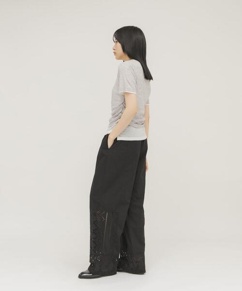 KBF（ケイビーエフ）の「レースドッキングパンツ（その他パンツ・レディース・オフホワイト/ブラック・ONE）」の11枚目の写真