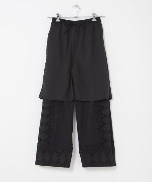 KBF（ケイビーエフ）の「レースドッキングパンツ（その他パンツ・レディース・オフホワイト/ブラック・ONE）」の17枚目の写真